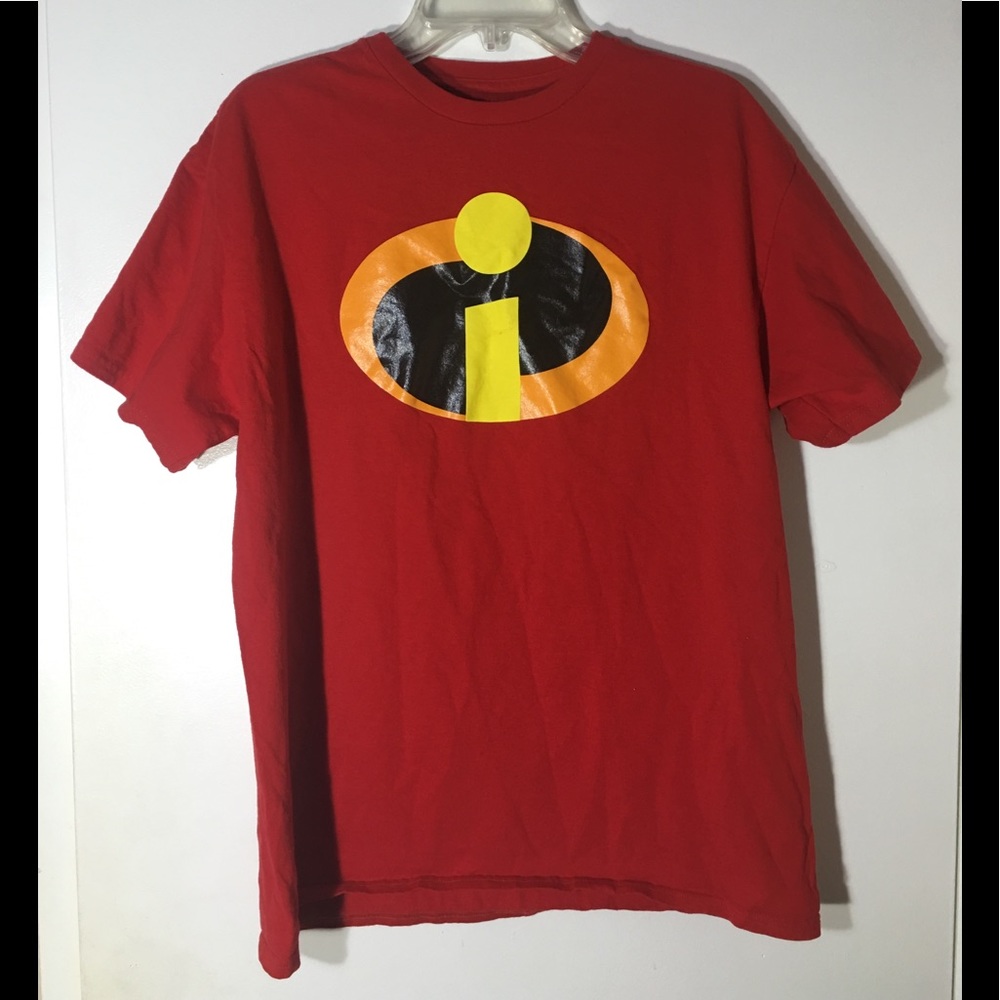 Disney The Incredibles Mens Red Large T Shirt
